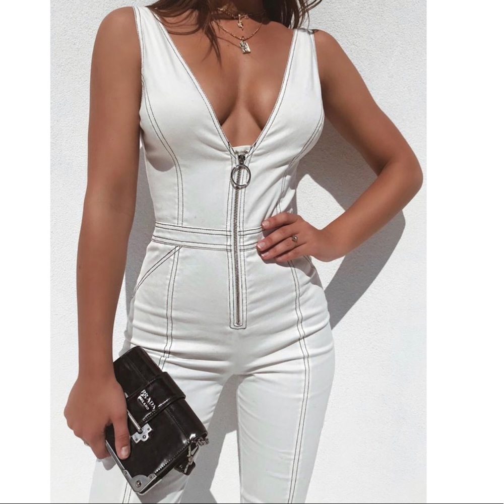Tiger Mist Ava Denim Jumpsuit